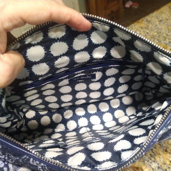 Vera Bradley Iconic Signature Indio Pattern Little Crossbody Hipster Bag - Picture 12 of 16